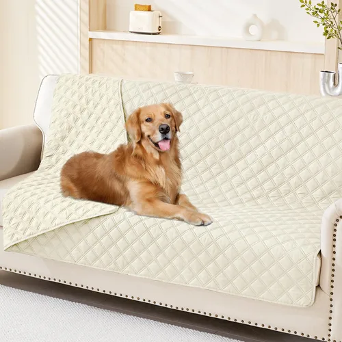 Vista 97 de Smiry Funda Impermeable para Cama de Perro Manta para Mascotas, Manta Suave y Lavable para Perros para Muebles Cama Sofá Sofá Reversible, a Cuadros