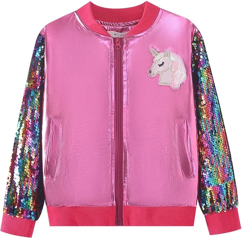 Vista 2 de Chaqueta de lentejuelas para niñas II para niños y niños pequeños chaqueta de vuelo ligera para niños
