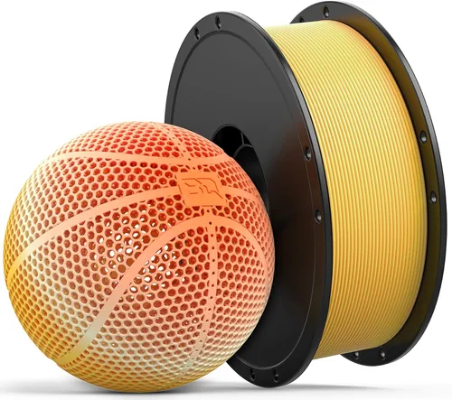 Vista 8 de BIQU PLA-HR filamento de impresora 3D flexible específicamente para imprimir balones de baloncesto sin aire, carrete de 1.75mm 1KG (2.2lbs)