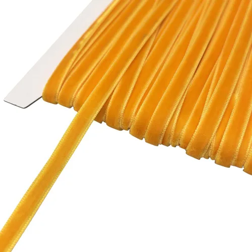 Vista 46 de Chenkou Craft Cinta de Terciopelo Beige 25 Yardas 1/4" Lotes a Granel (Beige, 1/4"(6mm))