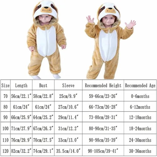 Vista 7 de Disfraces de animales para bebé, disfraz de Halloween para niños pequeños