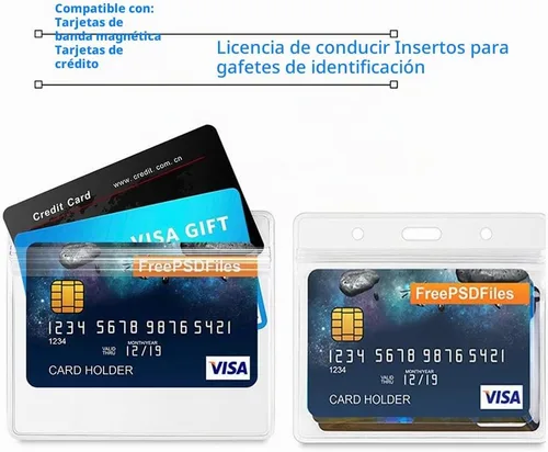 Vista 4 de Lanyards - Lote de 50 tarjetas de identificación con identificación, color azul Azul / Patchwork