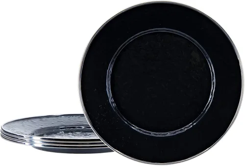 Vista 9 de Golden Rabbit Enamelware Sandwich Plates, 8.5 inch, Americana, Set of 4