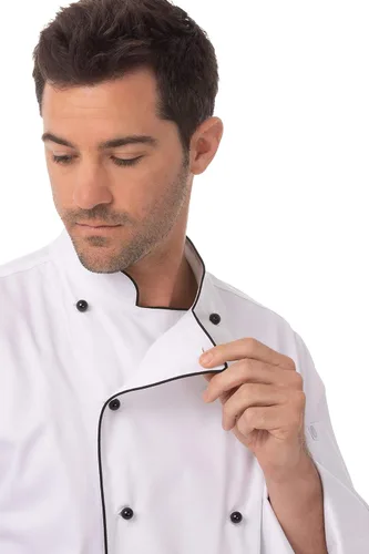 Vista 4 de Chef Works Newport Executive Chef Abrigo para hombre