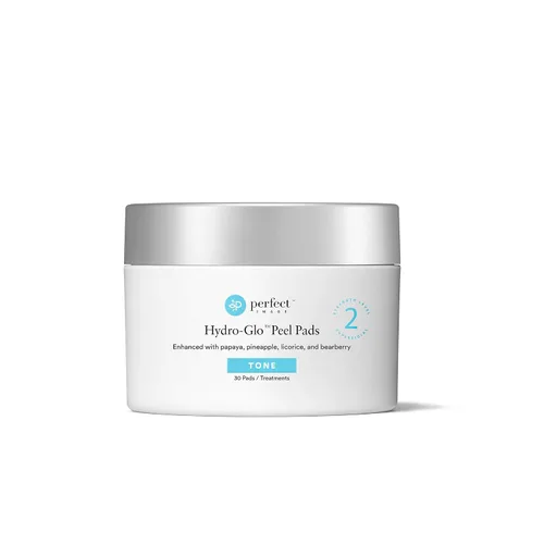 Vista 10 de Hydro-Glo - Almohadillas mejoradas con extractos kójico, mandélico, glutatión, regaliz, papaya, piña, gaya, gayuba (10% de fuerza de pelado)