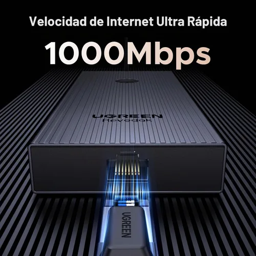 Vista 7 de UGREEN Revodok Pro 9 en 1 USB C Hub Adaptador Gigabit Ethernet HDMI 4K@60Hz, carga PD de 100 W, puertos de datos USB A, lector de tarjetas SD/TF