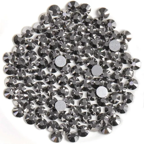 Vista 71 de Beadsland 1440 diamantes de imitación de cristal con parte trasera plana, gemas redondas, ámbar, SS3, 0.047-0.055 in