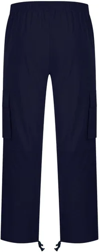 Vista 6 de Pantalones de carga para hombre, pantalones tácticos de senderismo, pantalones holgados de entrenamiento de pierna ancha, elásticos, pantalones