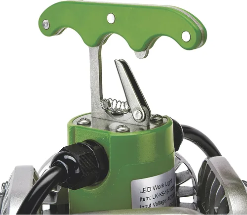 Vista 4 de PowerSmith PTLK516-130 - Luz de trabajo LED temporal de 16,000 lúmenes con 4 paneles pivotantes, gancho de metal de montaje rápido y cable