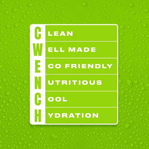 Vista 3 de CWENCH HYDRATION Mezcla de bebida de hidratación con electrolitos sin azúcar, sabor cereza y lima, 10 paquetes de una sola porción – Mezcla