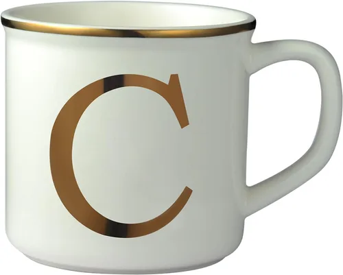 Vista 19 de Taza de Café de Cerámica Miicol 16 oz, Taza de Café Monograma, Taza de Té con Inicial Dorada, Taza de Té Personalizada, Regalo Único, Taza Grande