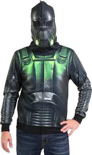 Vista 3 de STAR WARS Men's Rogue One Death Trooper Costume Hoodie
