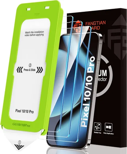 Vista 7 de FANGTIAN - Protector de pantalla para Google Pixel 8 Pro (no de vidrio), protector de pantalla para Pixel 8 Pro [compatible con huellas dactilares]