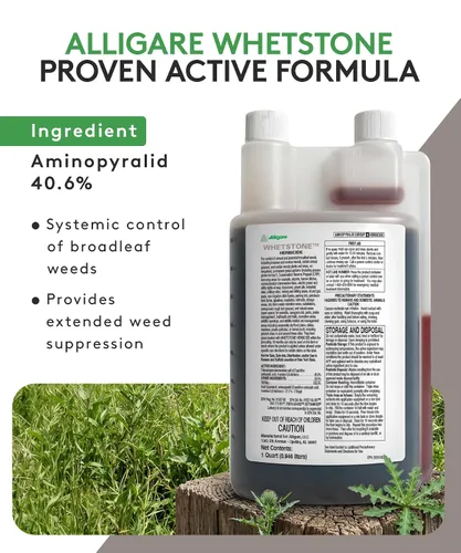Vista 2 de ALLIGARE Whetstone - Herbicida posemergente para pastizales, CRP, derechos de paso y sitios de servicios públicos - Concentrado de herbicida de 1
