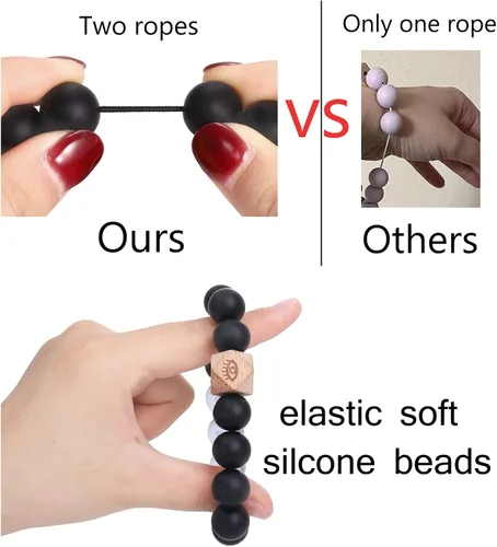 Vista 14 de BVGA Pulsera llavero de pulsera de silicona para mujer