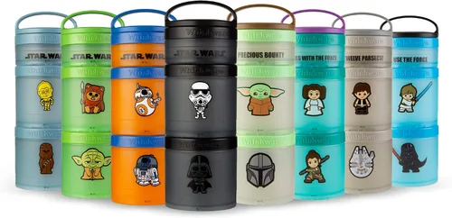 Vista 7 de Whiskware Star Wars - Paquete de aperitivos apilables, Darth Vader y Storm Trooper