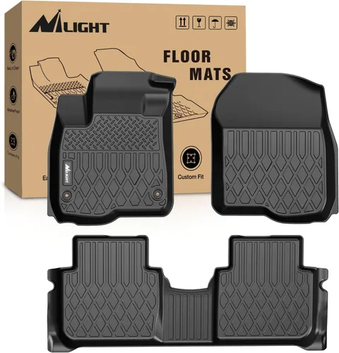 Vista 14 de Nilight Tapetes de piso TPE para Honda Odyssey 2011 2012 2013 2014 2015 2016 2017, para todo tipo de clima, forro de piso personalizado, resistente