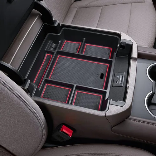 Vista 9 de EDBETOS Bandeja organizadora de consola central de tamaño completo compatible con Chevy Tahoe/Suburban 2021-2025 y GMC Yukon 2021-2024, compatible