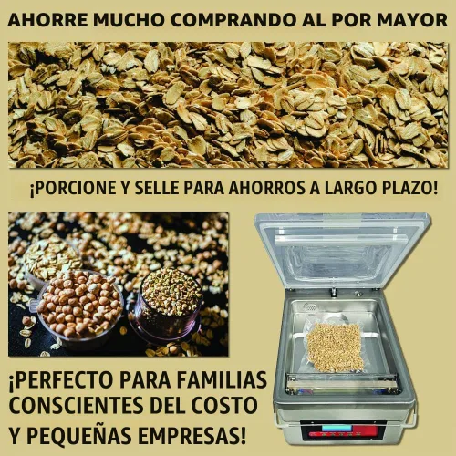 Vista 3 de Sellador al vacío de cámara, CM260, perfecto para cocinas domésticas y comerciales, nuevo panel de control digital