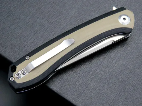 Vista 9 de Eafengrow EF947 EDC D2 Cuchillo plegable, carpeta de rodamiento de bolas con asa G10 con forro de bloqueo, cuchillo aleta EDC con bolsillo, camping