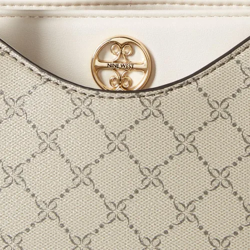 Vista 4 de NINE WEST Geneva Jet Set - Bolso de mano, logotipo beige leche, Logotipo beigeleche