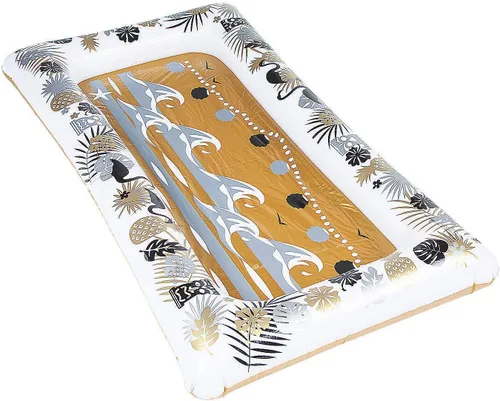 Vista 5 de Forum Novelties Luau - Enfriador inflable para bufé, 28 x 53 pulgadas, multicolor, Fiesta