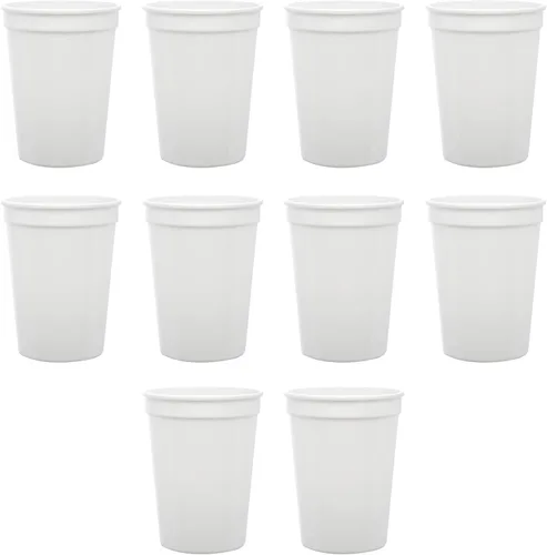 Vista 17 de DISCOUNT PROMOS Vasos de plástico personalizados + tamaño de 12 onzas + diseño de fiesta desechable + juego a granel (10, 50 o 100) ideal