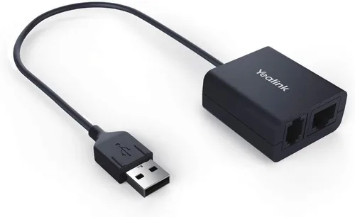 Vista 2 de Yealink Adaptador de auriculares inalámbricos EHS40 compatible con Jabra, Poly, EPOS, permite el control remoto de llamadas