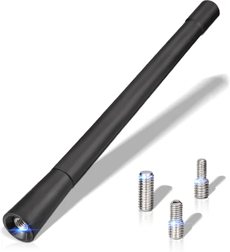 Vista 8 de Eightwood Antena corta para automóvil de 3.6 pulgadas, montaje en techo universal para vehículo, antena de radio AM FM, repuesto de mástil, antenas
