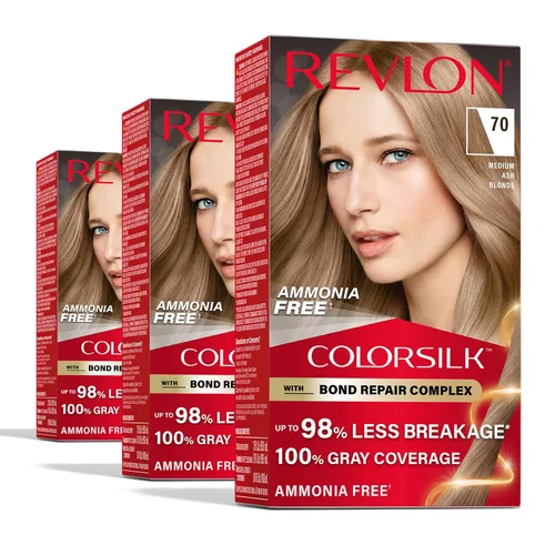 Vista 17 de Revlon ColorSilk with Bond Repair Complex, color permanente para el cabello rubio, cobertura 100 % de las canas, tinte para el cabello sin amoníaco