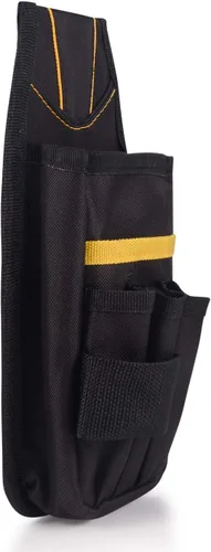 Vista 3 de WINJUN - Bolsa de herramientas para ventana, organizador de herramientas de vinilo, Oxford negro, impermeable, para herramientas, con múltiples