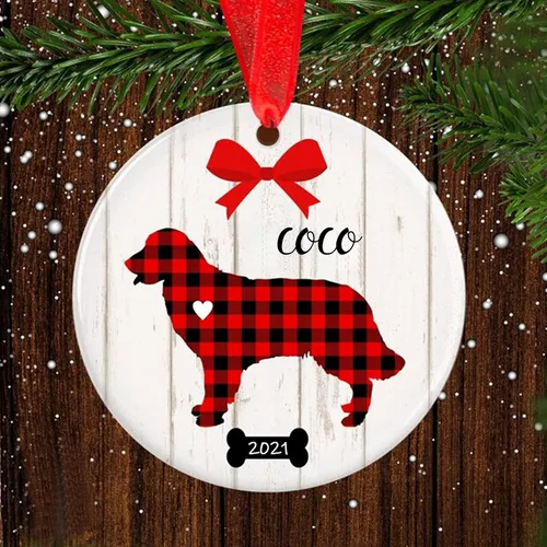 Vista 18 de Adorno de Navidad para mascotas, adorno de Beagle, regalos para amantes de mascotas, regalo conmemorativo para mascotas, recuerdo de Beagles