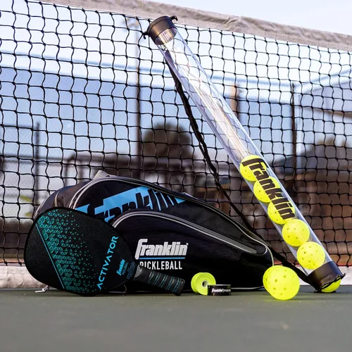 Vista 8 de Franklin Sports Juego de paletas y pelotas de pickleball - Raquetas de madera para pickleball + bolas - Activador - Aprobado por USAPA Juego