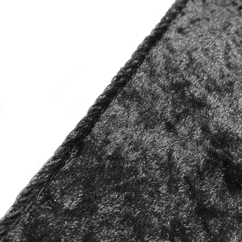 Vista 5 de YOUR CHAIR COVERS - Mantel redondo de terciopelo aplastado de 120 pulgadas para mesas redondas de 5 pies - Negro