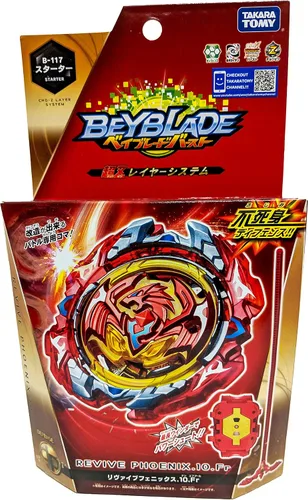 Vista 6 de Takara Tomy B-117 Beyblade Burst Revive Phoenix.10Fr Defensa arrancador con lanzador