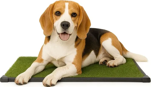 Vista 15 de Almohadilla de Césped Artificial para Orina de Cachorros para Perros y Mascotas Pequeñas - Almohadillas de Césped Reutilizables de 4 Capas de 16x20