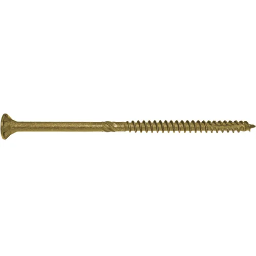 Vista 9 de Tornillo Torx/Star de madera de estrella dorada extra largo de 14 x 5 pulgadas (1 libra – 30 aprox. de tornillo) – Tornillos de madera multiusos
