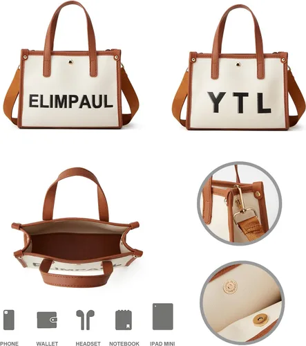 Vista 4 de Women Fashion Handbag Wallet Tote Bag Shoulder Bag Top Handle Satchel Purse Set