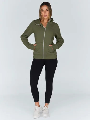 Vista 41 de Trendy Queen Sudaderas con capucha y cremallera para mujer, chaquetas de vellón, talla extragrande, moda de otoño e invierno