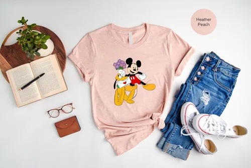 Vista 7 de Mickey y Minnie in Love - Camisa de Mickey con diseño de ángel y amor, camiseta Eros Mickey, camisas de Disney para mujer, camisa para el día de San