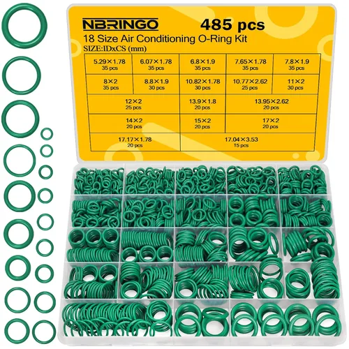 Vista 8 de Kit de 52 juntas de CA – R134a Kit de sellado de CA con juntas de compresor, arandelas de sellos de línea de A/C para reparación y mantenimiento