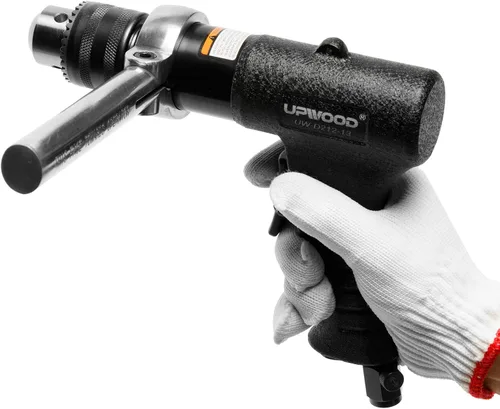 Vista 2 de Taladro de aire reversible de 1/2 pulgada, mango de agarre de pistola resistente de 700 RPM (1/2 taladro reversible)