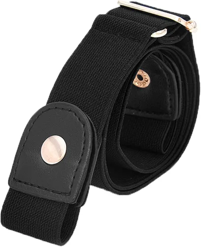 Vista 6 de Paquete de 34 cinturón invisible para mujer, sin hebilla, ajustable, elástico, elástico, para jeans, pantalones, vestidos