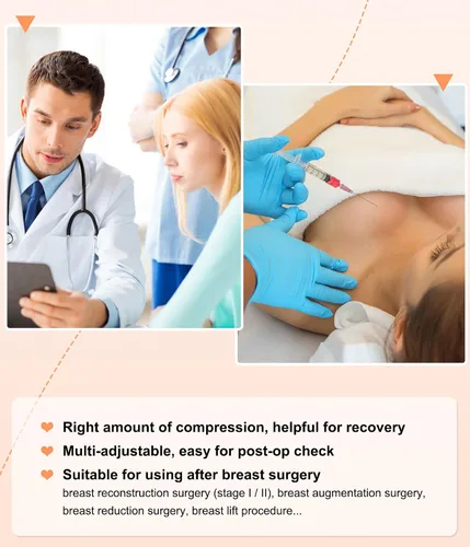 Vista 5 de CYDREAM Sujetador de compresión para uso diario con cierre frontal inalámbrico para mujer, con tirantes ajustables