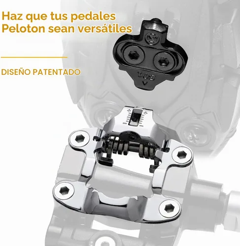 Vista 6 de Venzo Clips para dedos de bicicleta para bicicleta, adaptadores de pedal de bicicleta de ejercicio para interiores, compatible con pedal