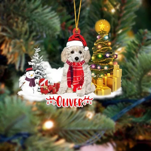 Vista 44 de NAZENTI Adorno personalizado de gato abisinio con árbol de pino, adorno de Navidad personalizado para perros amantes de las mascotas, colgante