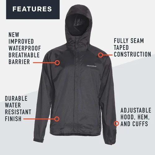 Vista 3 de Grundéns Weather Watch - Chaqueta de pesca con capucha