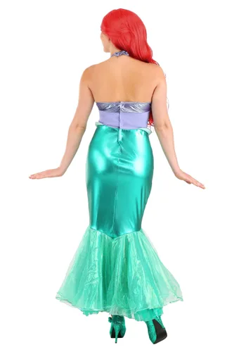 Vista 5 de Disfraz de La Sirenita Ariel Deluxe para mujer Multicolor