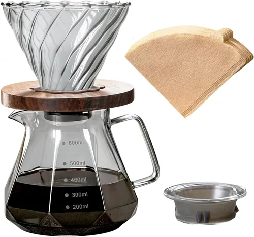 Vista 9 de BeeCa Manual pour over coffee maker, Heat Resistant Glass