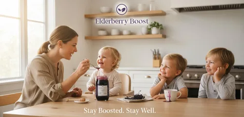 Vista 3 de Elderberry Boost – Jarabe de saúco hecho con saúco orgánico y miel cruda Apoyo inmunológico totalmente natural, defensa contra el resfriado